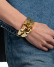 SOLANANALES CRYSTAL PEAK HINGE CUFF BRACELET