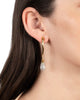 SOLANALES CRYSTAL FRONT BACK DOUBLE DROP EARRRING