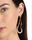 SOLANALES CRYSTAL CURVE LEVERBACK DROP EARRING