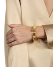 SOLANANALES CRYSTAL PEAK HINGE CUFF BRACELET