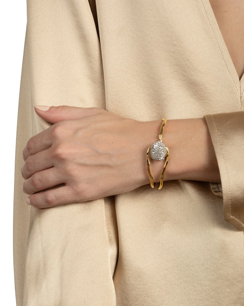 SONANALES CRYSTAL PEBBLE CLASP BRACELET
