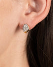 SOLANALES CRYSTAL TINY PEBBLE STUD EARRING