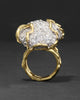 SOLANALES LARGE CRYSTAL PAVE GEODE RING