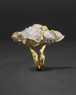 SOLANALES LARGE CRYSTAL PAVE GEODE RING
