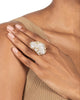 SOLANALES LARGE CRYSTAL PAVE GEODE RING