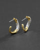 SOLANALES  CRYSTAL TWIST MINI HOOP EARRING