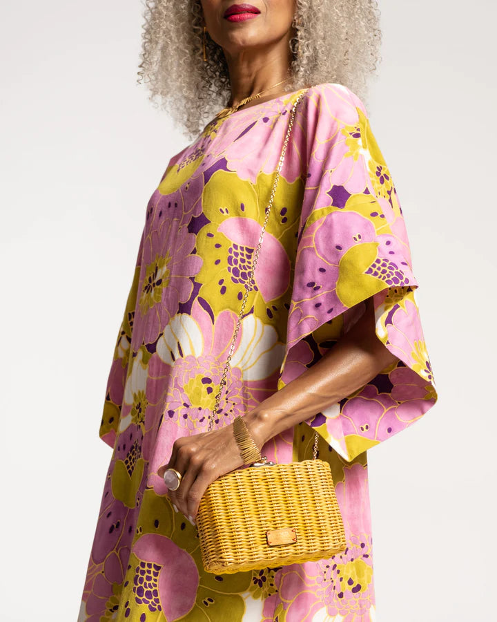 PAIGE WICKER BOX CLUTCH