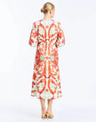 SUZANNA MIDI DRESS IN ROSSA WALTZ