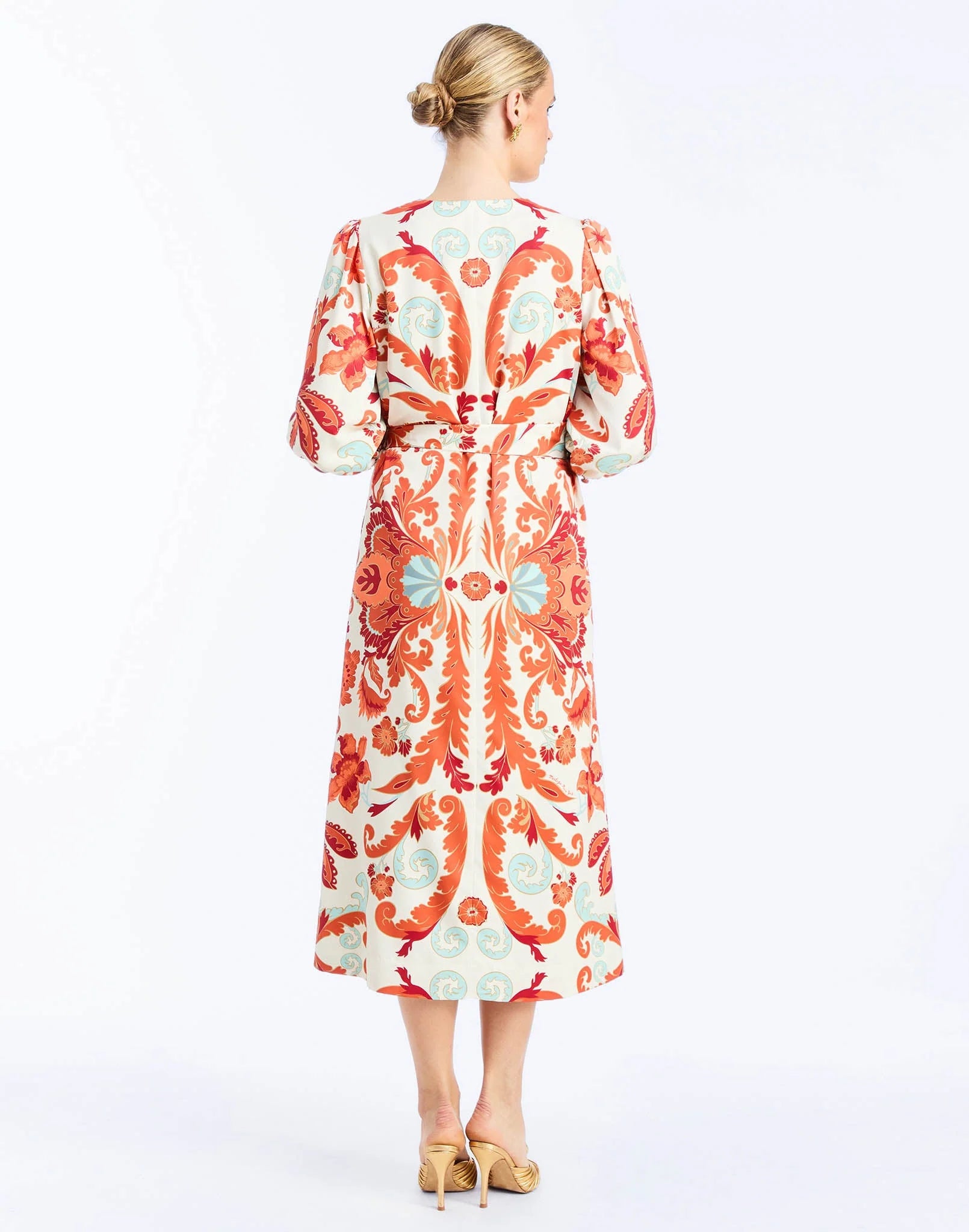SUZANNA MIDI DRESS IN ROSSA WALTZ