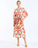 SUZANNA MIDI DRESS IN ROSSA WALTZ
