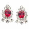 OVAL CLUSTER EARRING