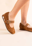 TANZY LEATHER MARY JANE PUMPS