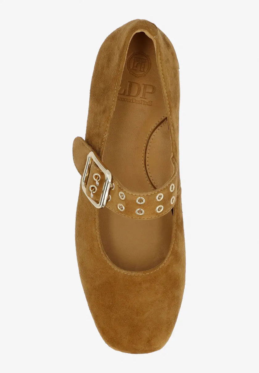 TANZY LEATHER MARY JANE PUMPS