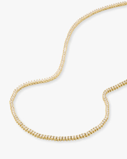 NOT YOUR BASIC TENNIS NECKLACE 2 MM 18 INCH