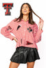 LICENSED TEXAS TECH MINI ICON STRIPED BUTTON DOWN