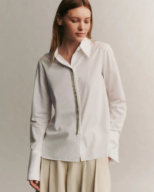 OBJECT OF AFFECTION WITH EMBELLISHED PLACKET SHIRT