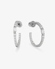 THE MAVEN HOOPS 1IN IN SILVER
