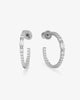 THE MAVEN HOOPS 1IN IN SILVER
