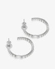 THE MAVEN HOOPS 1IN IN SILVER