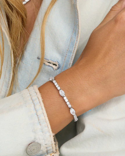 MAVEN TENNIS BRACELET IN SILVER