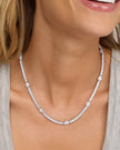 THE MAVEN TENNIS NECKLACE 16IN SILVER