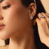 TOI ET MOI PEAR AND EMERALD CUT EARRINGS