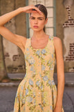 THOMPSON DRESS IN GARDEN ROSE PERI