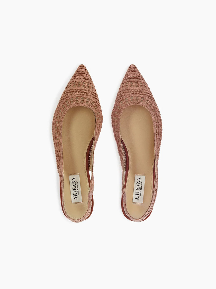 TRIESTE FLAT SLINGBACK TERRACOTTA