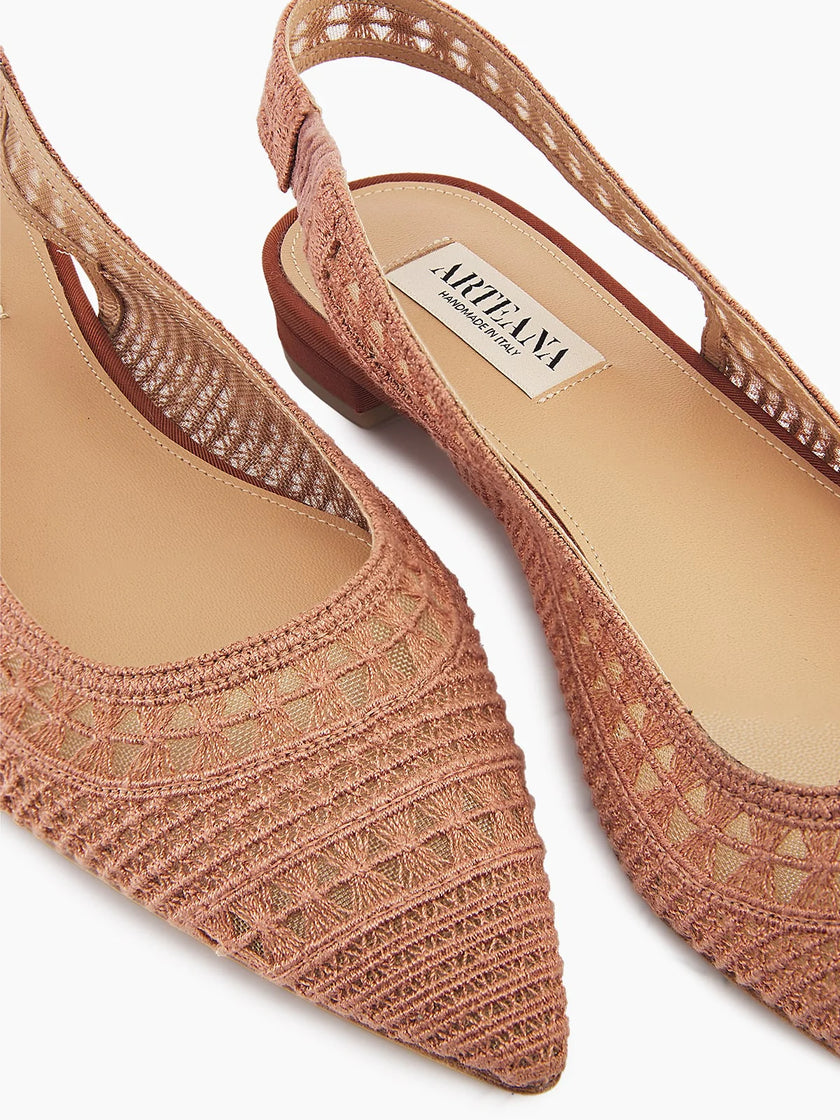 TRIESTE FLAT SLINGBACK TERRACOTTA