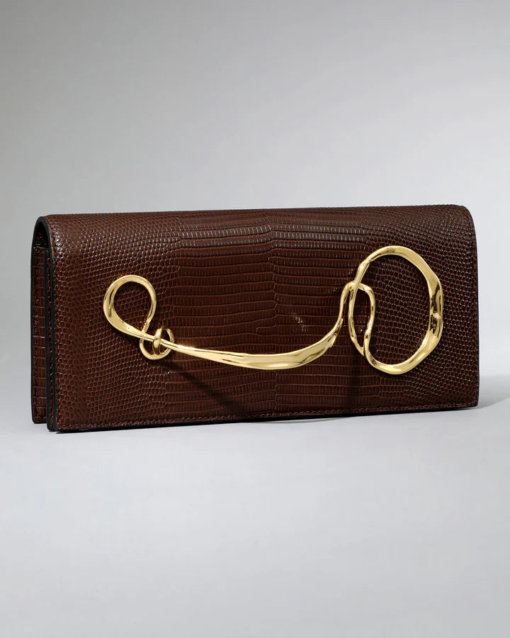 TWISTED GOLD SIDE HANDLE CLUTCH