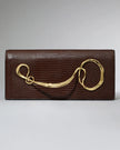 TWISTED GOLD SIDE HANDLE CLUTCH