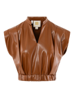 EVIE TOP VEGAN LEATHER