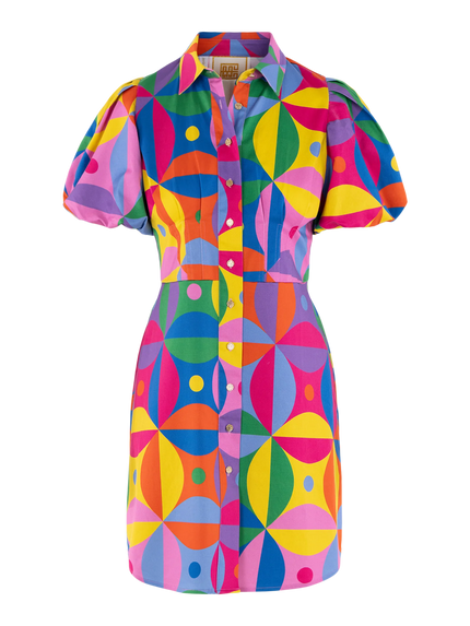 BRITT DRESS IN FLORAL PRISM PRINT