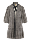 SADIE DRESS BLACK TONAL MONOGRAM