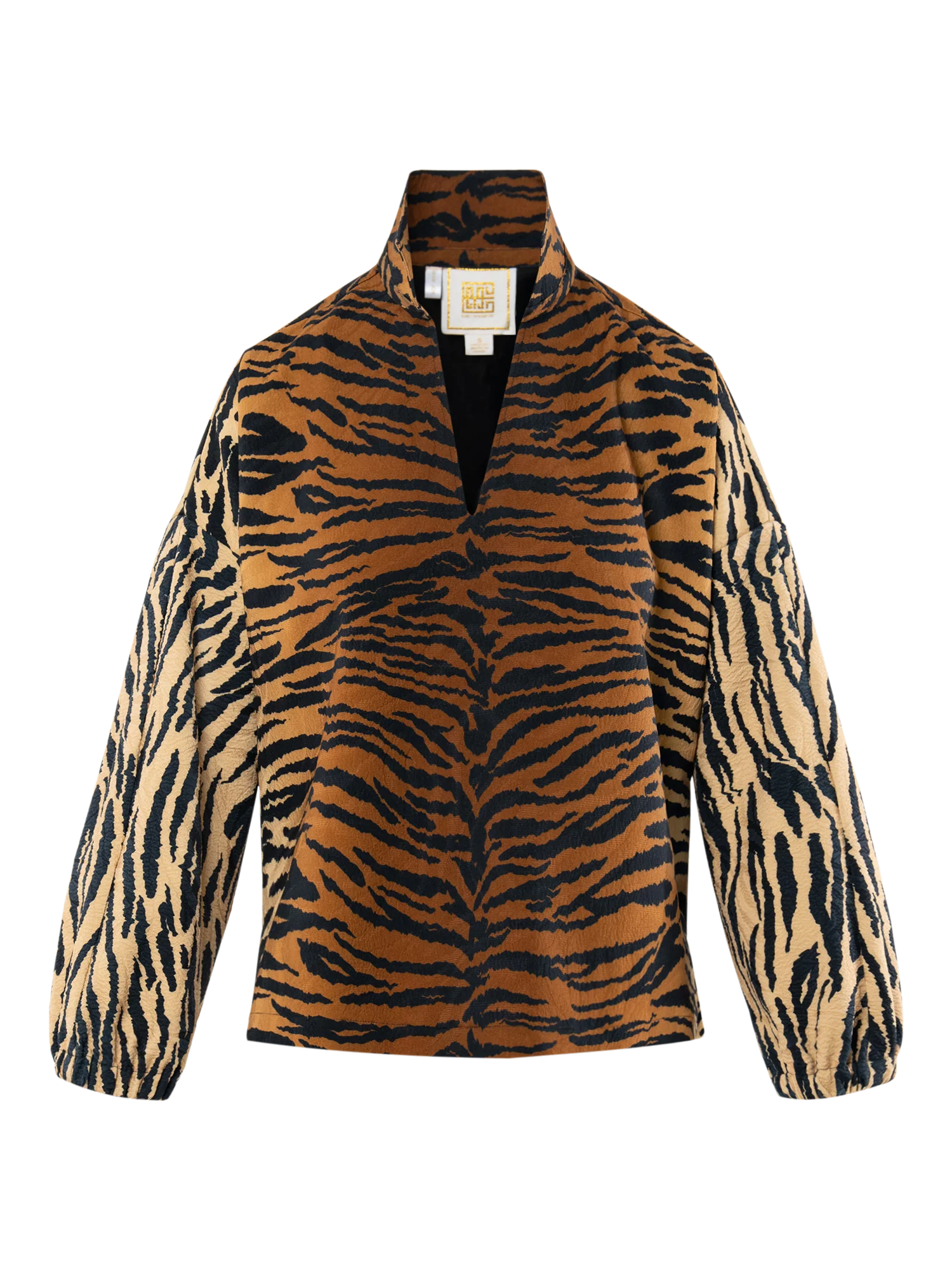 LONG SLEEVE POPPY TIGER JACQUARD