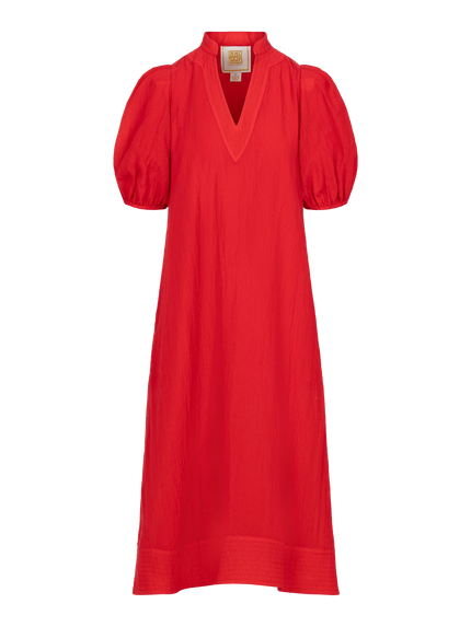 HAMPTON DRESS IN CARDINAL RED