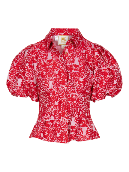 BRITT TOP CHEEKY CHEETAH