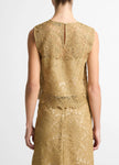 LACE SHELL IN SOFT GOLD