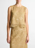 LACE SHELL IN SOFT GOLD