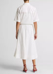 SCALLOP DETAIL MIDI SKIRT