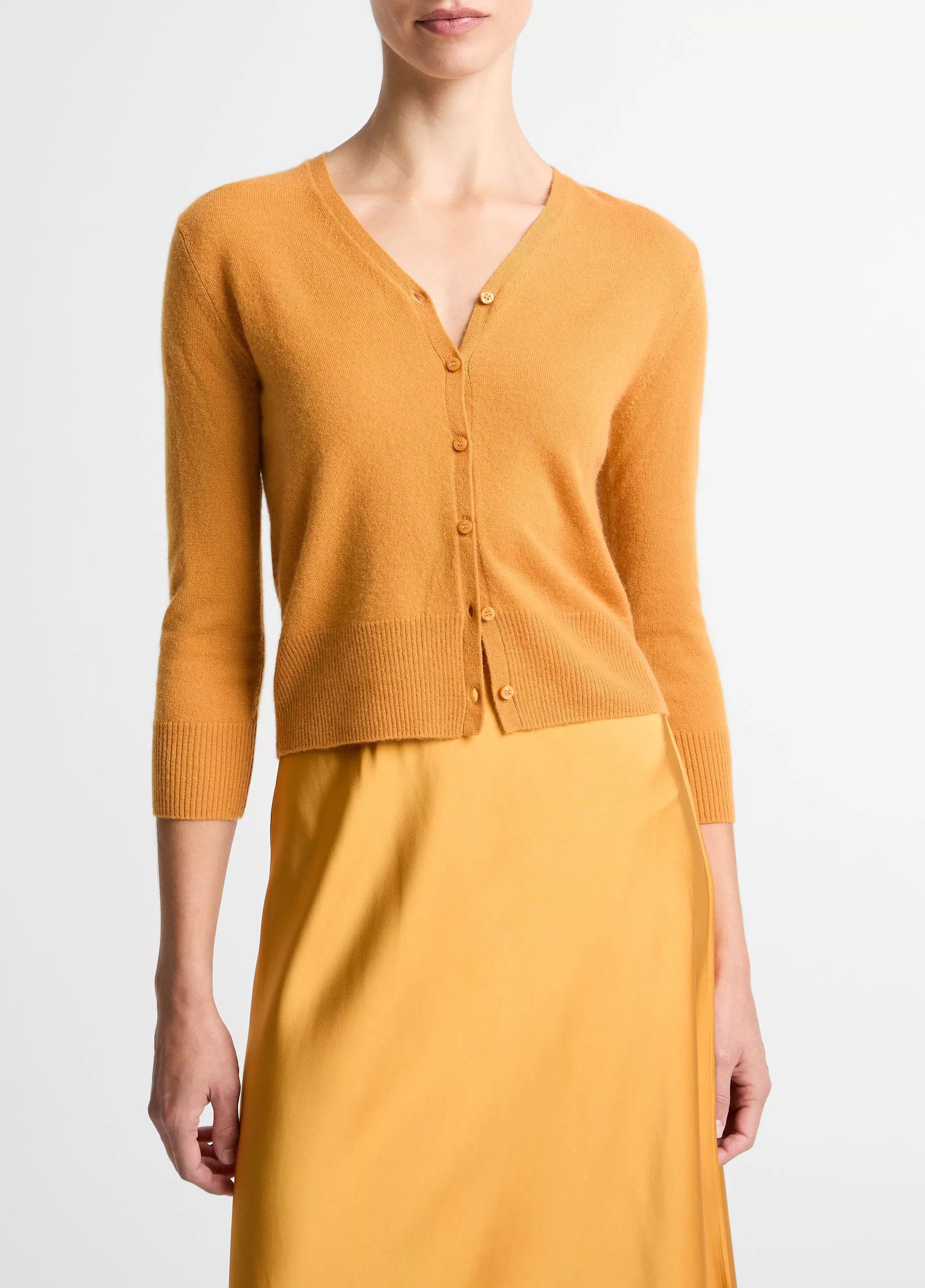 CASHMERE SILK VNECK CARDIGAN