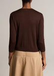 CASHMERE SILK POCKET VNECK SWEATER