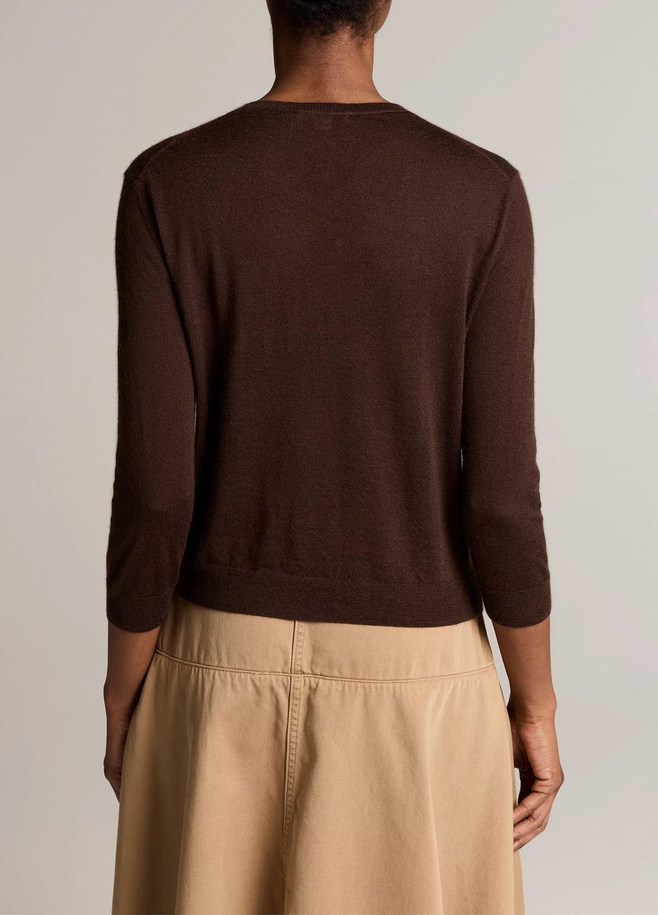 CASHMERE SILK POCKET VNECK SWEATER