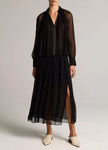 HEAT SET DOT GATHERED SKIRT