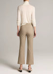 NIKI PLAID MID RISE CROP FLARE PANT