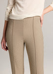 NIKI PLAID MID RISE CROP FLARE PANT