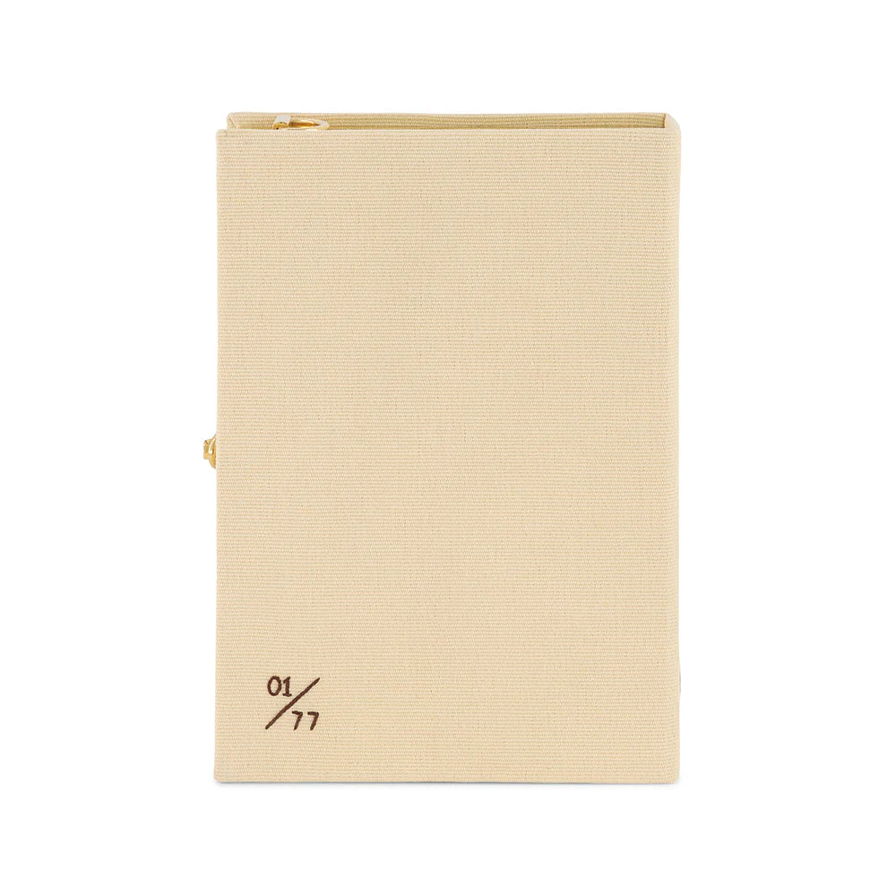 BREAKFAST AND TEA CHINA BOOK CLUTCH STRAPPED