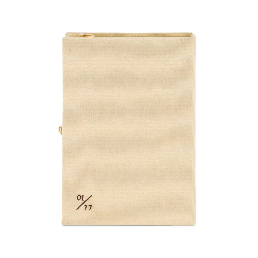 BREAKFAST AND TEA CHINA BOOK CLUTCH STRAPPED