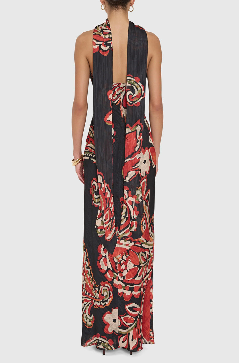 ASHTON MAXI DRESS IN PAISLEY PRINT
