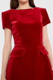 ABIGAIL DRESS IN VELVET